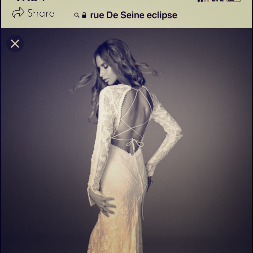 Rue de Seine “eclipse” wedding gown custom fit 4-6